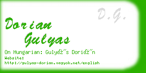 dorian gulyas business card